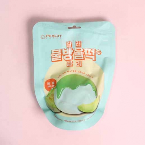 [타임세일]컬러 물방울떡 모양 젤리 메론맛 80gX8개(1곽