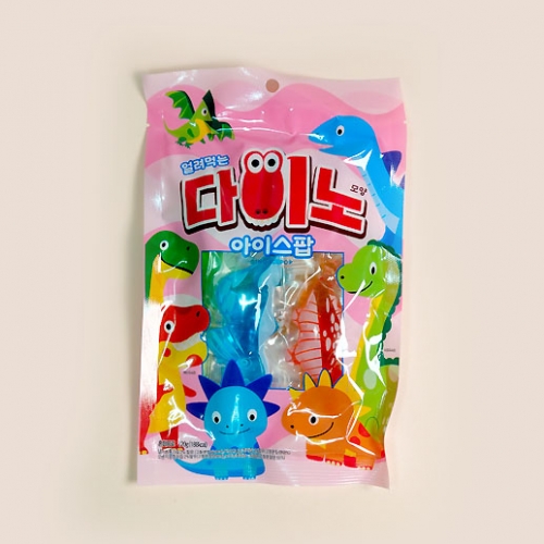 [타임세일]얼려먹는 다이노모양 아이스팝 120gX10개 (1곽)