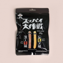 왕왕 달콤새콤 스틱구미 콜라,레몬향 48gX10개 (1곽)