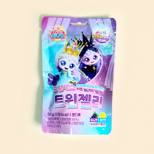 캐치티니핑 프린세스 레전드핑의 트윈젤리 50gX10개(1곽)