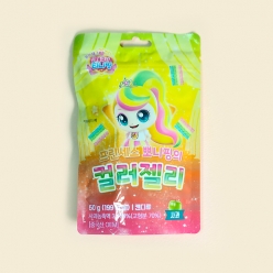 캐치티니핑 프린세스 뽀니핑의 컬러젤리 50gX10개(1곽)