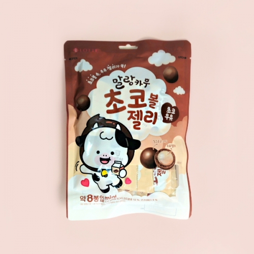 롯데 말랑카우 초코볼 젤리 134gX12개(1박스)