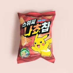 [타임세일]포켓몬 스위씨 매콤냠냠 나쵸칩 70gX16개(1박스)
