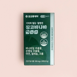 코오롱제약 징코바나바 15g(500mgX30정) 1곽