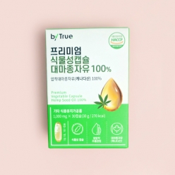 바이트루 프리미엄 식물성캡슐 대마종자유 100%, 30g(1000mgX30캡슐) 1곽