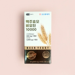 코오롱제약 맥주효모 비오틴 10000, 30g(500mgX60정) 1곽