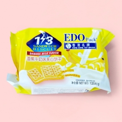 에도 바나나 우유향 샌드위치 비스킷 120gX24개(1박스)