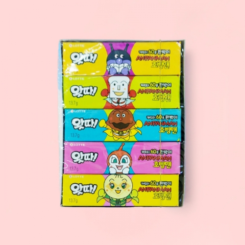 롯데 호빵맨 왓따껌 13.7gX25개(1곽)