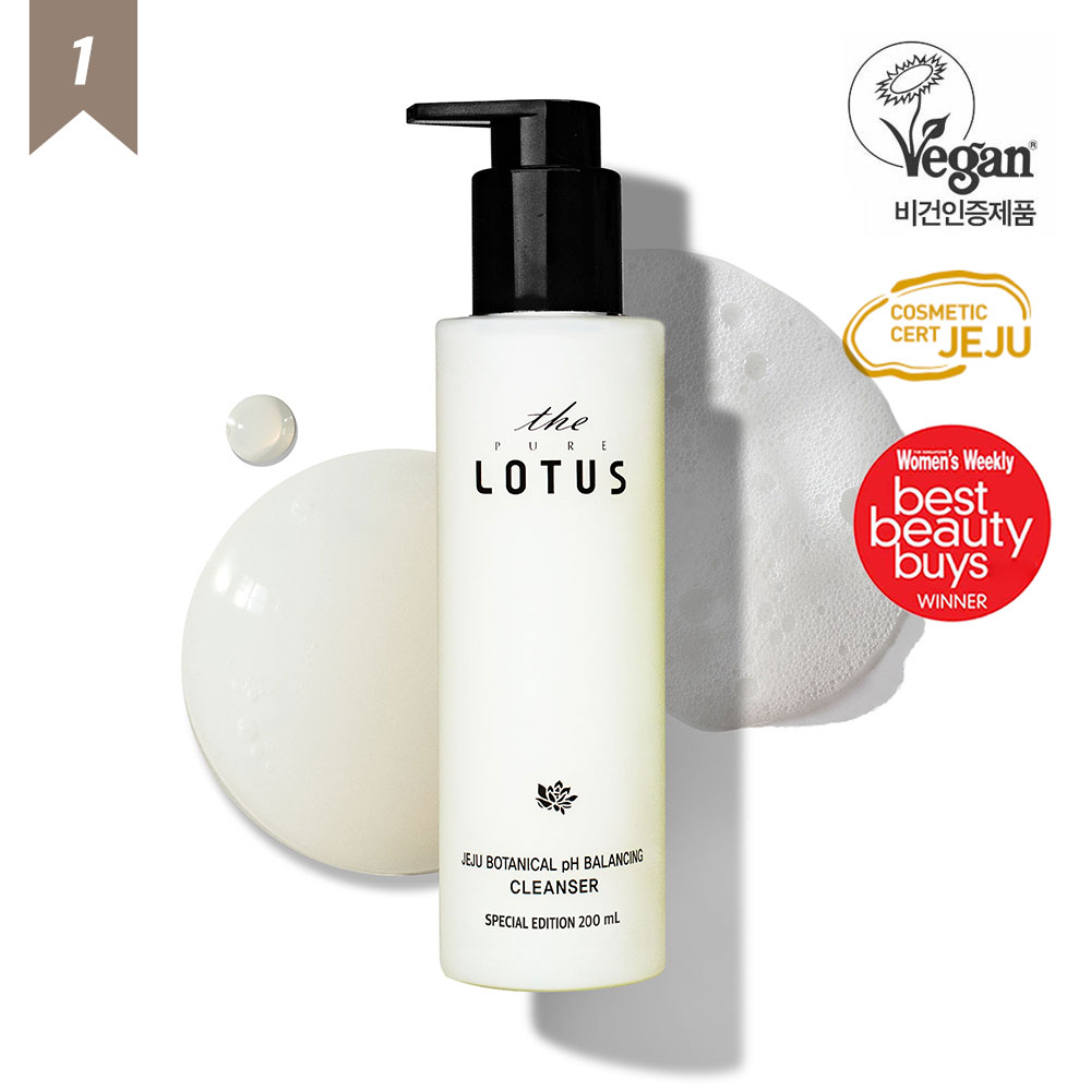 [용량UP]더퓨어로터스 제주 보태니컬 pH 밸런싱 클렌저 200ml