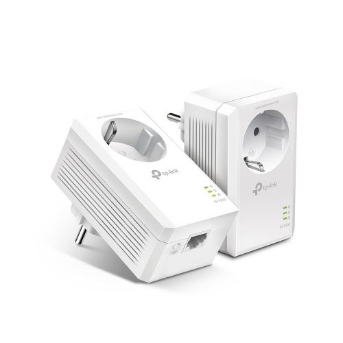 티피링크 TL-PA7017P KIT AV1000 기가비트 패스스루 PLC 스타터 키트 전원 벽플러그 어댑터