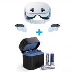 메타 퀘스트3S Meta Quest 3S 128GB+올아이피 콤보 건전지 리튬이온배터리 8개입 충전용 충전기 패키지 AA 4개 + AAA 4개 충전기 패키지 Maxfree