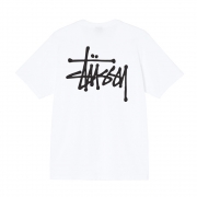 스투시 반팔 티셔츠 BASIC STUSSY 화이트