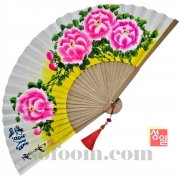 n2828 29cm꽃과나비그림한지부채