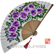 n3355 29cm무궁화그림한지부채