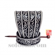 n3572 은색무늬상투관