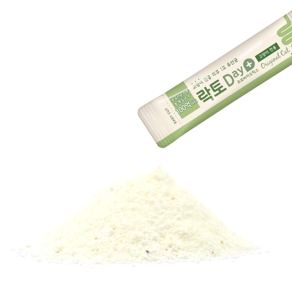 락토데이 고양이 유산균 100억 프로바이오틱스 30포