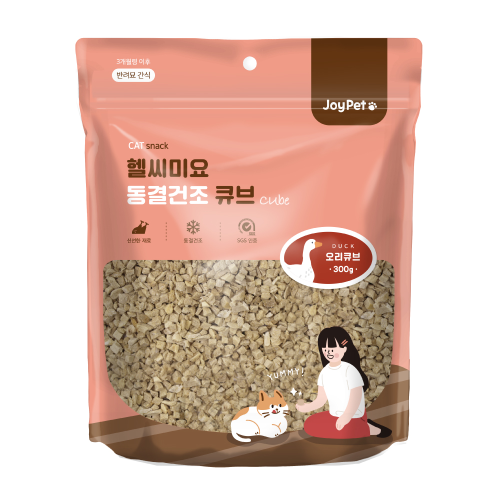 조이펫 헬씨미요 동결건조 오리큐브 300g