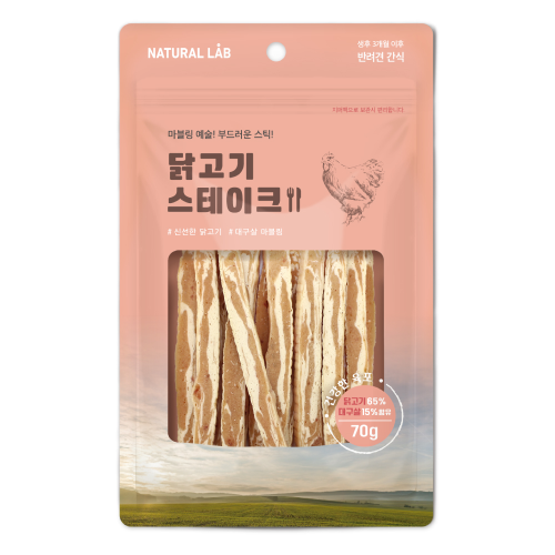 건강한육포 닭고기 스테이크 70g