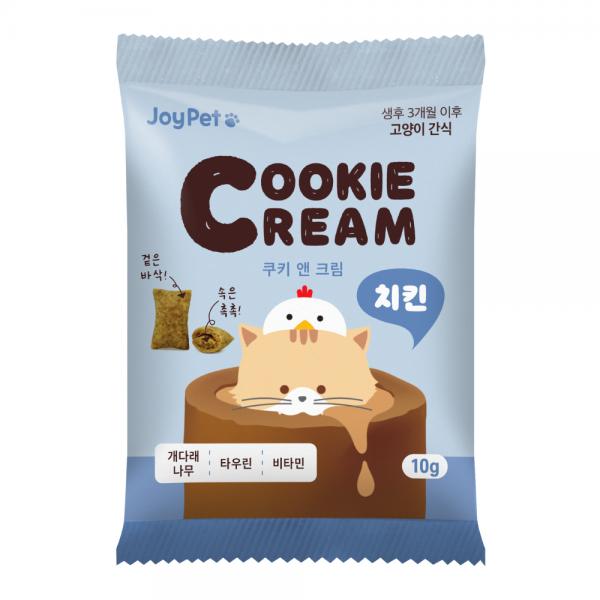 조이펫 쿠키 앤 크림 고양이간식 치킨 10g(낱개) 조이펫 쿠키 앤 크림 고양이간식 치킨 10g(낱개)