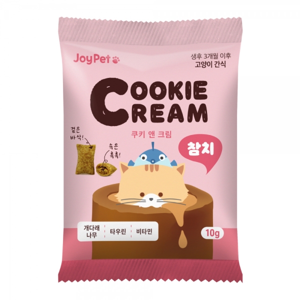조이펫 쿠키 앤 크림 고양이간식 참치 10g(낱개) 조이펫 쿠키 앤 크림 고양이간식 참치 10g(낱개)
