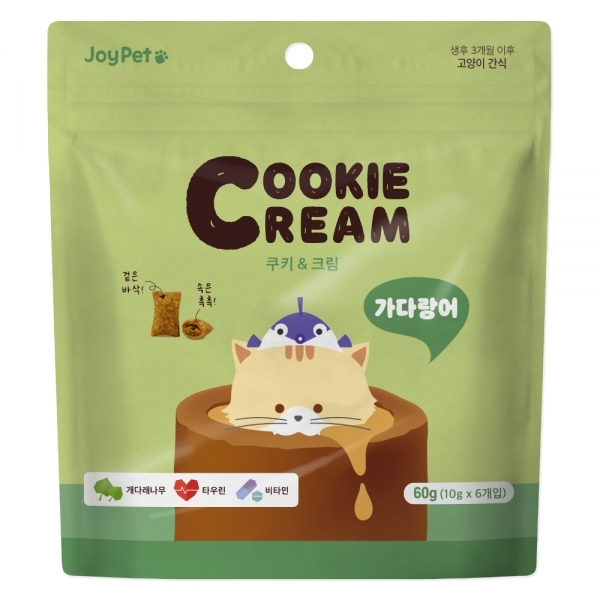 조이펫 쿠키 앤 크림 고양이간식 가다랑어 60g