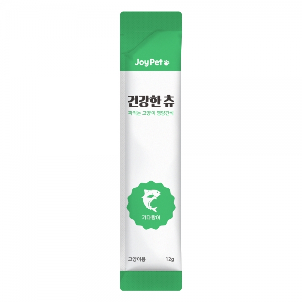 조이펫 고양이간식 건강한츄 가다랑어 12g(낱개)