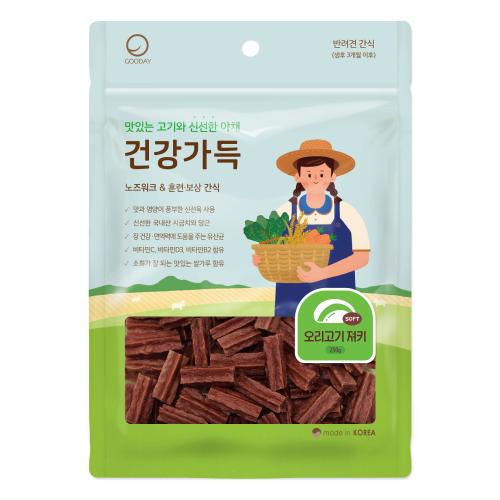 건강가득 강아지간식 오리고기져키 250g