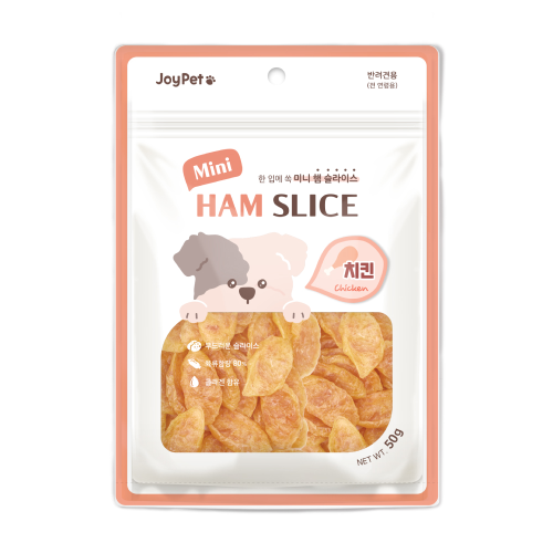 조이펫 강아지간식 햄 슬라이스 치킨 50g