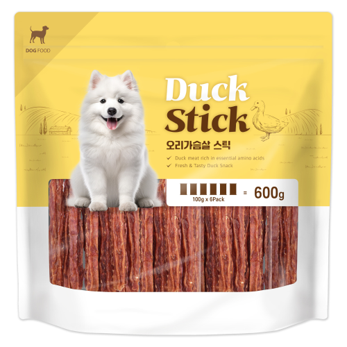 트레이더스 애견간식 덕 스틱 600g