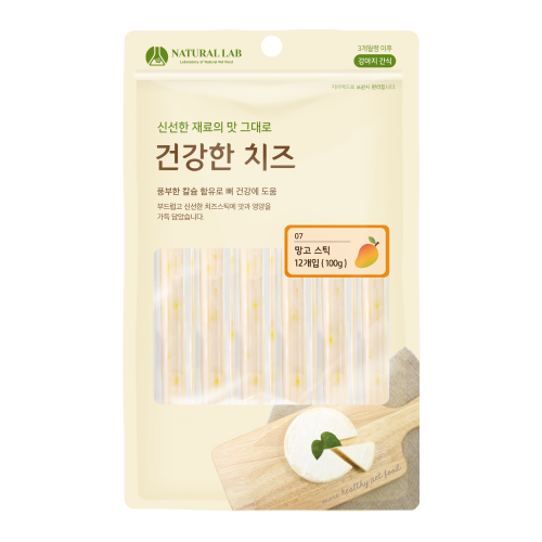 네츄럴랩 건강한치즈 망고 스틱 100g 강아지간식