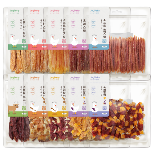 조이펫 건강한육포 강아지간식 풍미가득 시리즈 10종