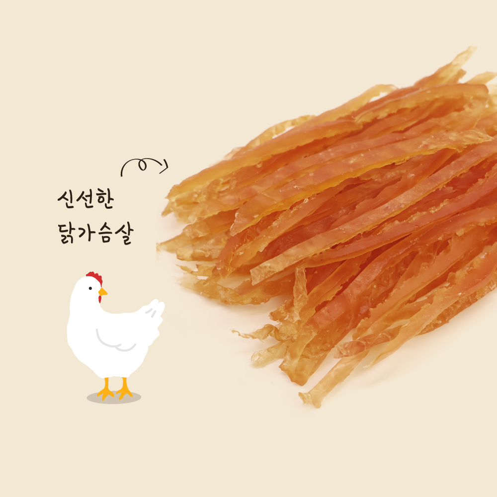 조이펫 건강한육포 강아지간식 풍미가득 소프트 치킨스틱 200g