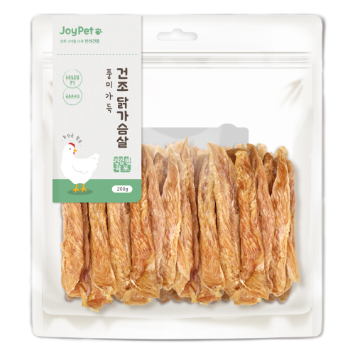 조이펫 건강한육포 강아지간식 풍미가득 건조 닭가슴살 200g