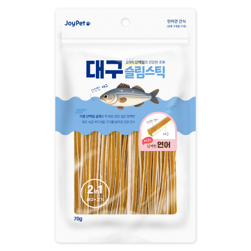 조이펫 대구 슬림스틱 연어 강아지간식 70g