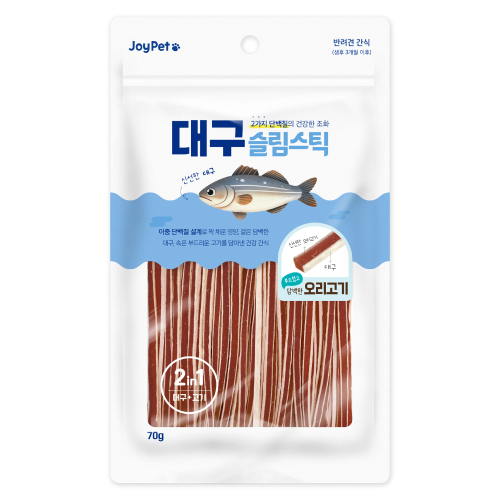 조이펫 대구 슬림스틱 오리고기 강아지간식 70g