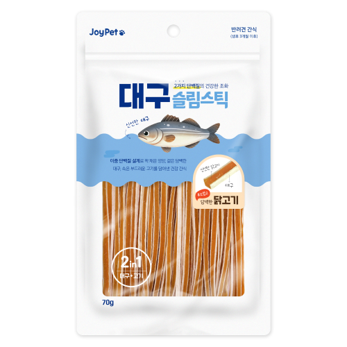 조이펫 대구 슬림스틱 닭고기 강아지간식 70g