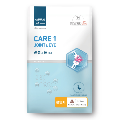네츄럴랩 케어1 강아지사료 관절&눈(큰입자) 7kg