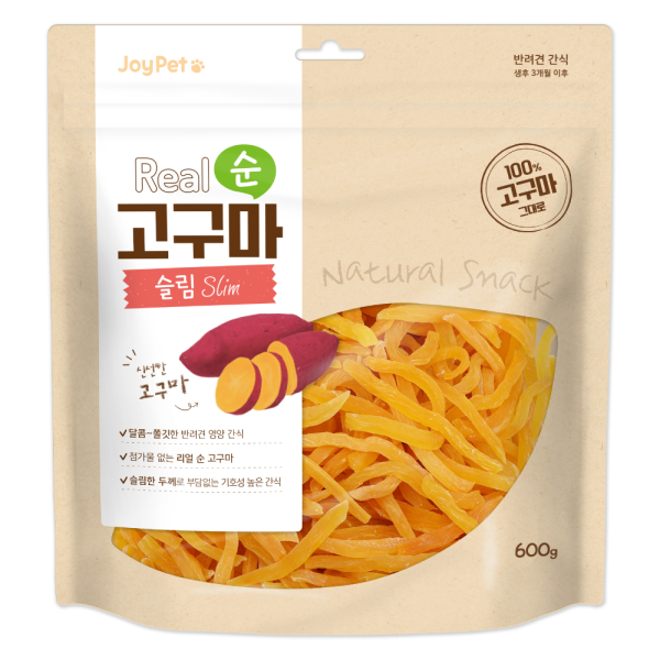 조이펫 리얼 순 고구마 슬림 강아지간식 600g