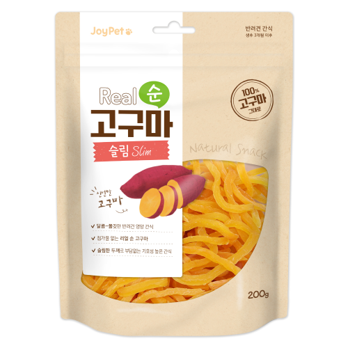 조이펫 리얼 순 고구마 슬림 강아지간식 200g