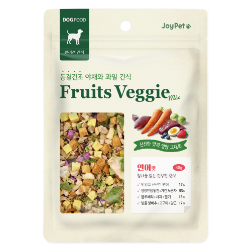조이펫 강아지간식 동결건조 야채와 과일 연어 30g
