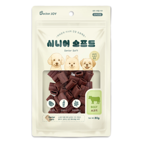 닥터조이 시니어 소프트 소고기 80g 강아지간식