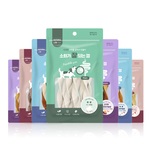 소화가 잘되는 강아지 껌 100g 10종 골라담기