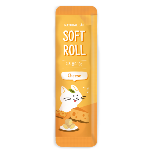 네츄럴랩 소프트 롤 치즈 샌드 고양이간식 10g(낱개)