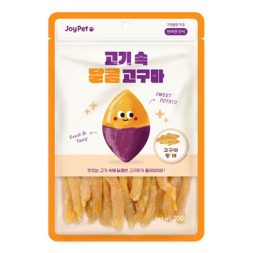 조이펫 고기속 달콤 고구마 강아지간식 고구마+황태 200g
