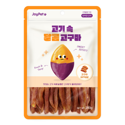 조이펫 고기속 달콤 고구마 강아지간식 고구마+오리가슴살 200g