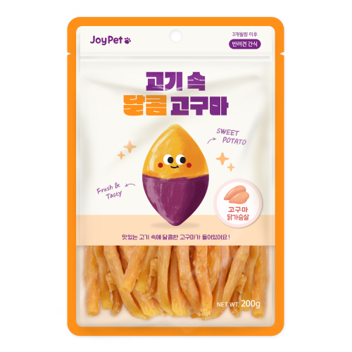 조이펫 고기속 달콤 고구마 강아지간식 고구마+닭가슴살 200g