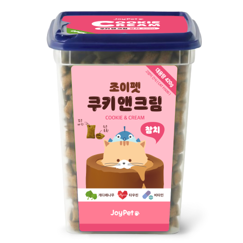 조이펫 쿠키 앤 크림 고양이간식 메가박스 참치 420g