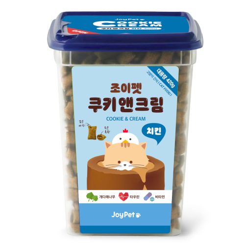 조이펫 쿠키 앤 크림 고양이간식 메가박스 치킨 420g