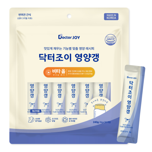 닥터조이 강아지간식 영양갱 비타 올(종합 건강) 240g