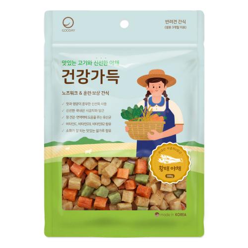 건강가득 강아지간식 황태 야채 300g